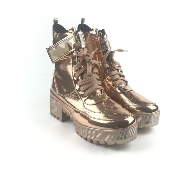 Unilady | Lug Sole Combat Boots - Picture 3 of 17